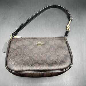 COACH Nolita 19 In Signature Canvas CW426 DARK BROWN SHOULDER BAG SMALL BROWN